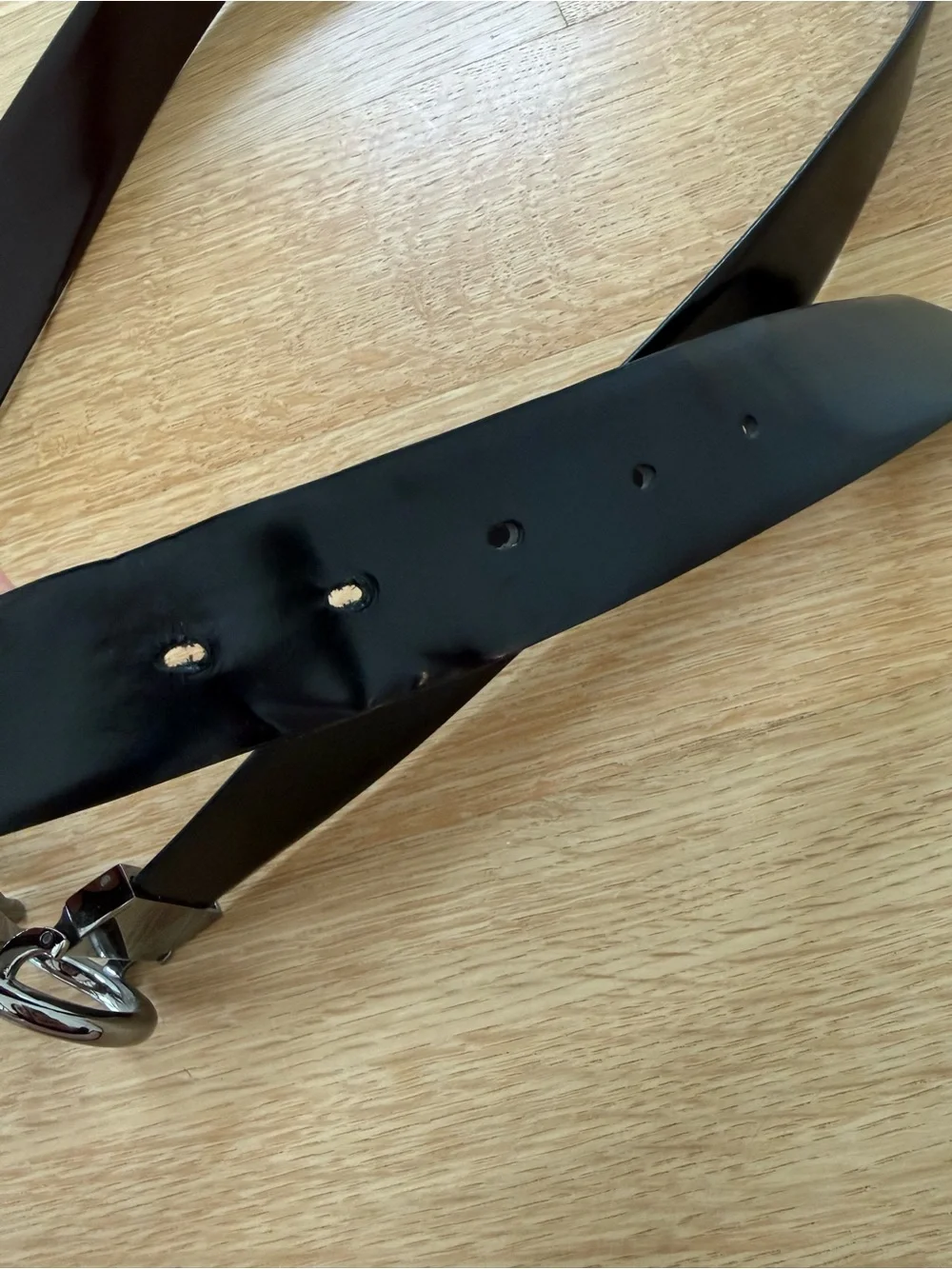 Authentic Ferragamo Mens Black Leather Belt